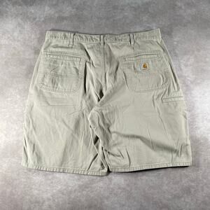 Vintage Carhartt Patch Tan B283 Lightweight Shorts Waist 38
